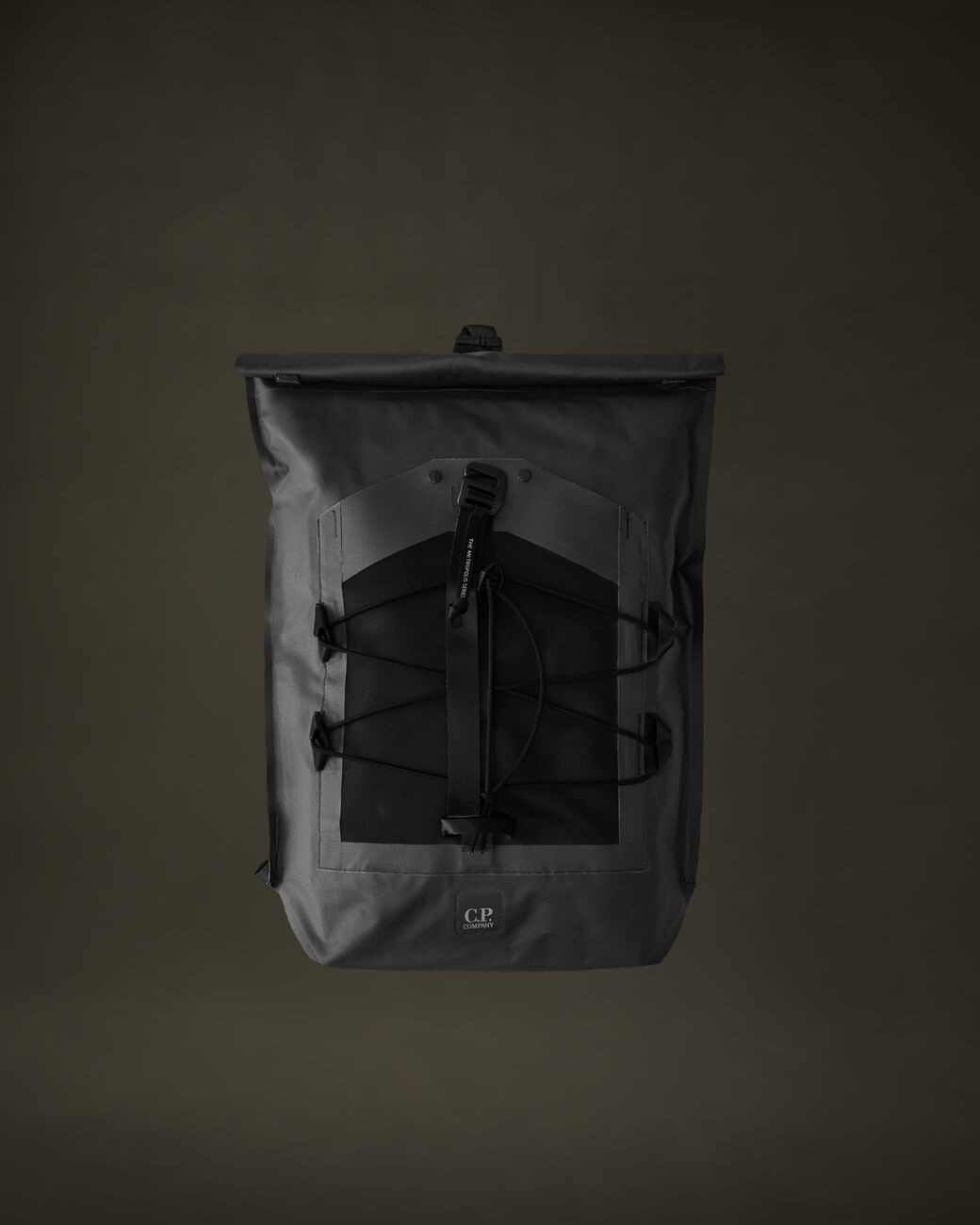 C.P. COMPANY - MTRPLS RBER REPS ROLLED BACKPACK - BLACK