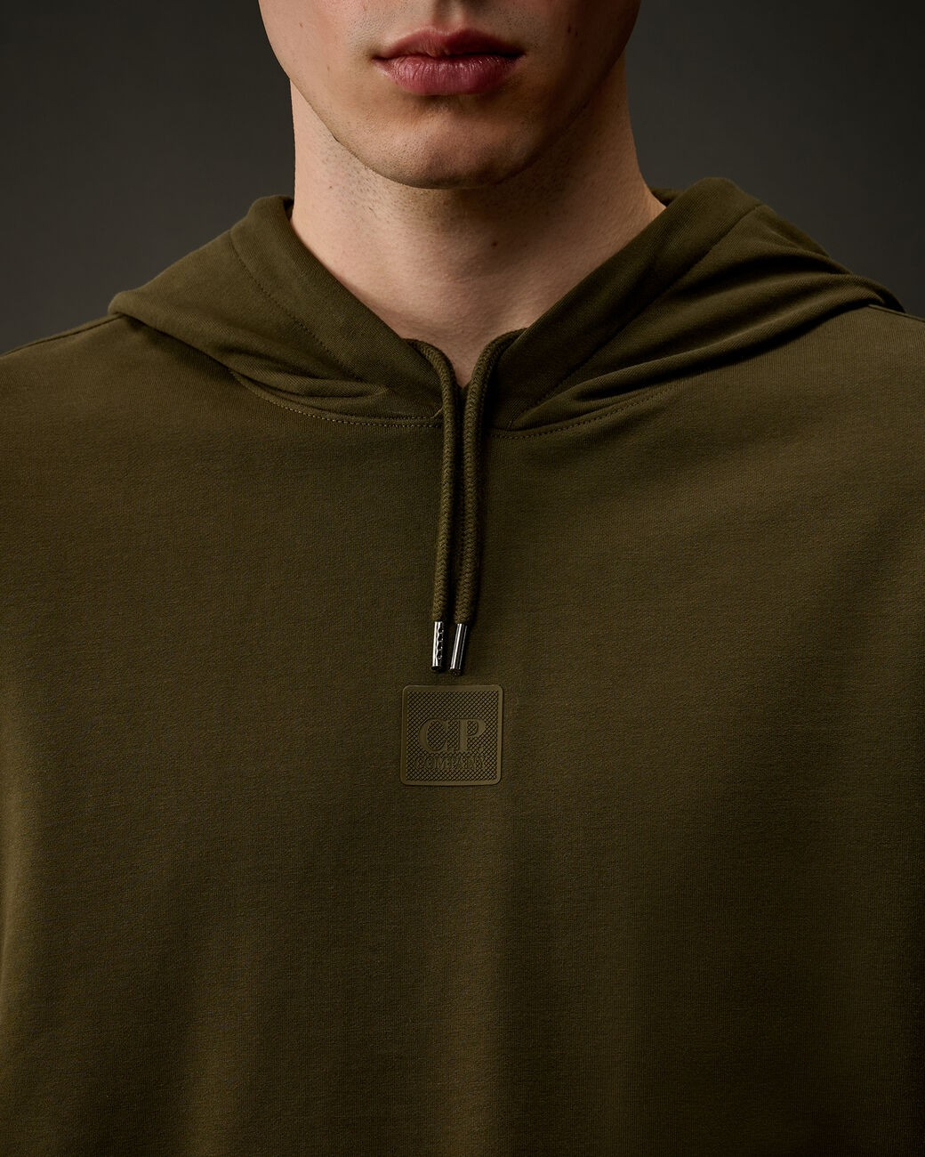 C.P. COMPANY - MTRPLS STRCHFLEECE MIXED HDDSWSH - IVY GREEN