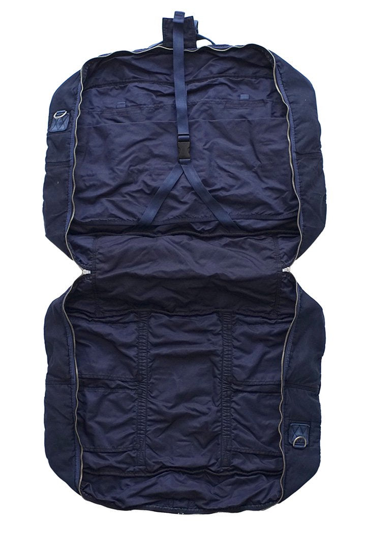 Porter Classic - SUPER NYLON TRAVEL BOSTON (L) - INDIGO BLUE