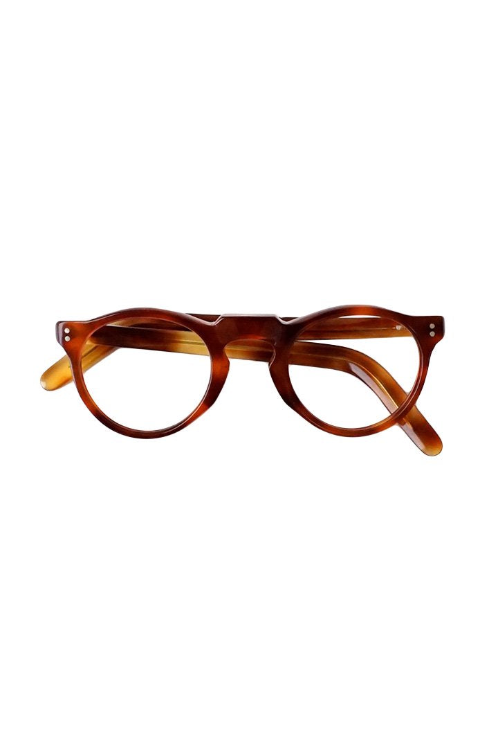 1950s FRANCE VINTAGE EYEGLASS PANTO HONEY AMBER - OPT-123