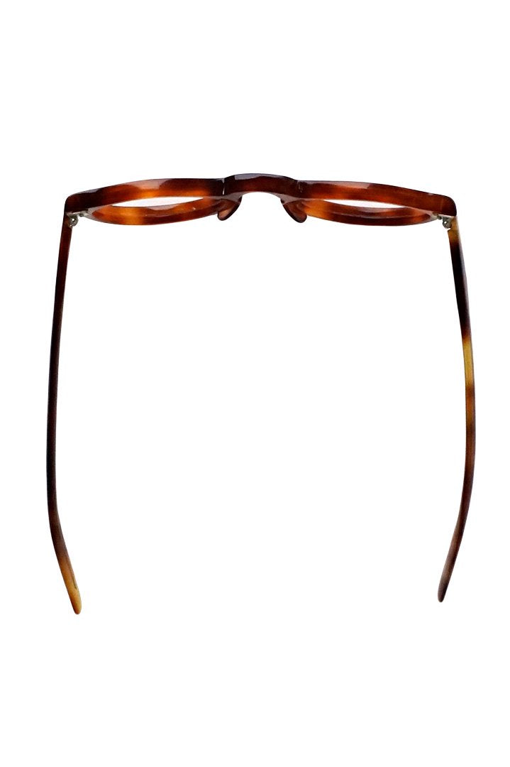 1950s FRANCE VINTAGE EYEGLASS PANTO HONEY AMBER - OPT-123