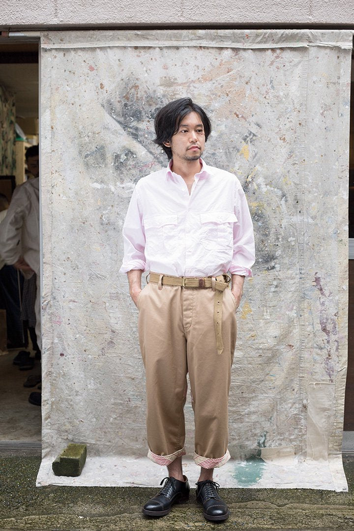 Porter Classic - ROLL UP SHIRT - WHITE