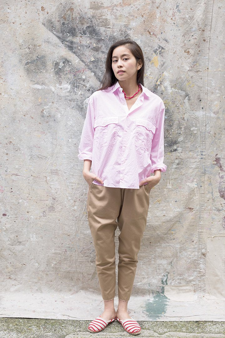 Porter Classic - ROLL UP SHIRT - WHITE