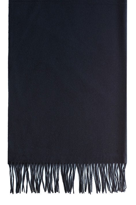 JOHNSTONS OF ELGIN - CASHMERE STOLE - BLACK