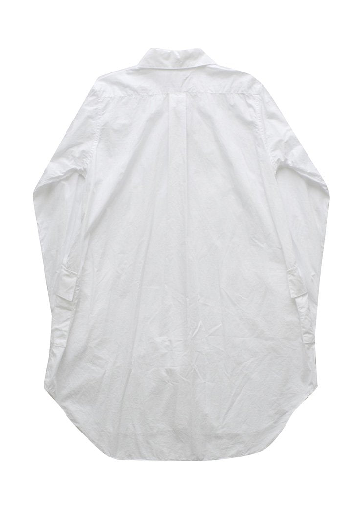 Nigel Cabourn woman - LONG SHIRT - OFF WHITE
