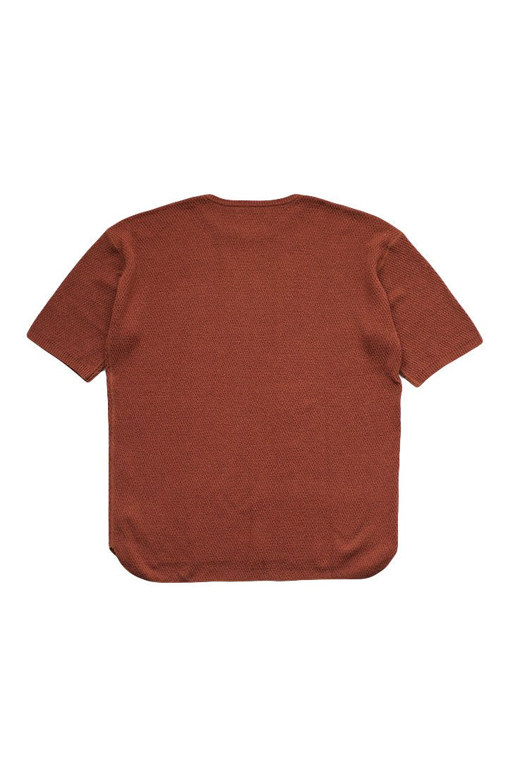 OLD JOE ★★★ - EXCLUSIVE HONEYCOMB WUFFLE SWEATER S/S - COPPER