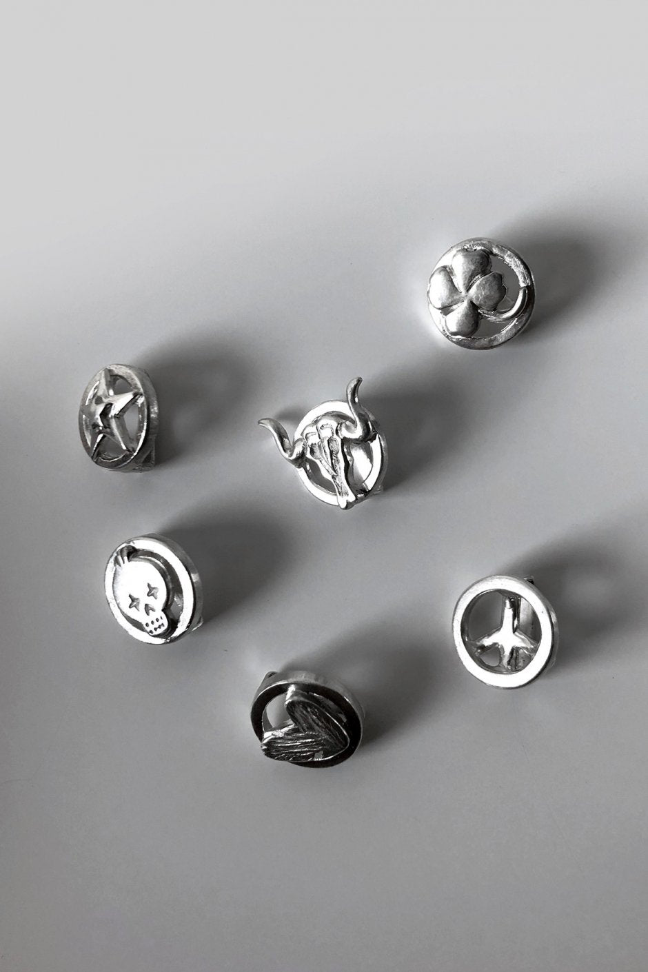 CONCHO CLASSIC - SILVER BULLHORN CONCHO(POWER)