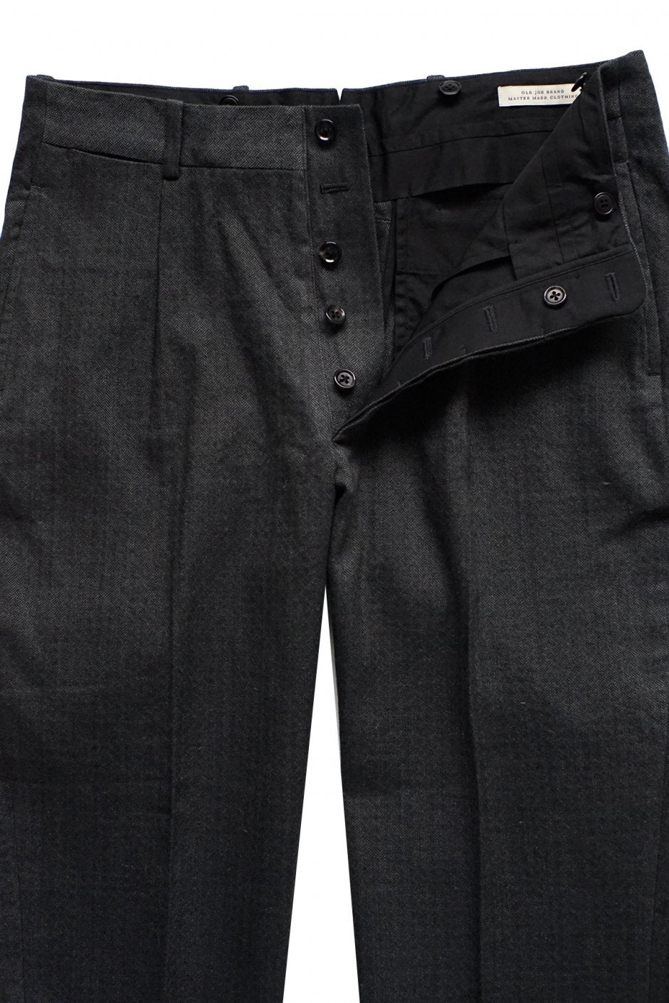 OLD JOE - ARTISAN SACK TROUSER - BASKET HERRINGBONE