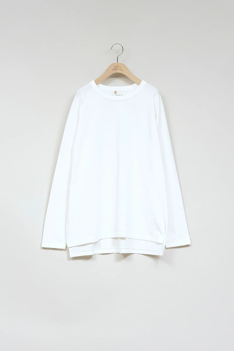 ◯ Nigel Cabourn woman - 5.6oz LONG SLEEVE - WHITE