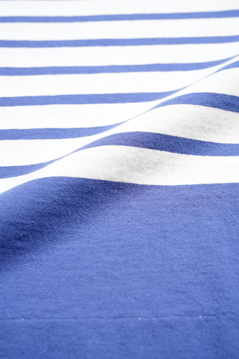 ◯ Nigel Cabourn woman - 5.6oz LONG SLEEVE BORDER - WHITE