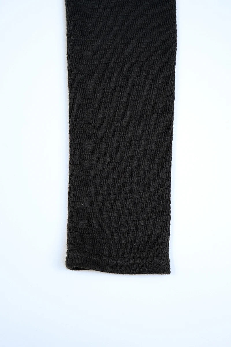 ◯ Nigel Cabourn woman - HIGH NECK LONG SLEEVE C/S - CHARCOAL GRAY