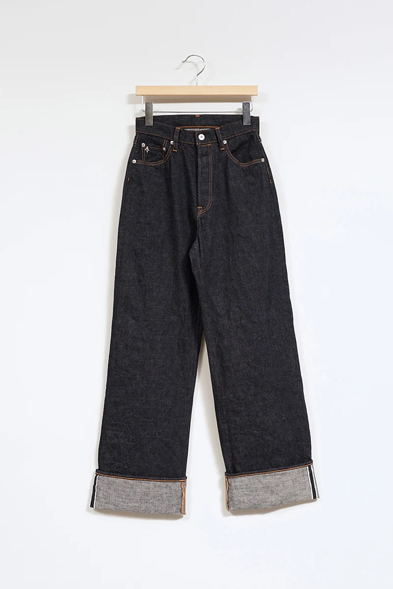 ◯ Nigel Cabourn woman - WIDE STRAIGHT 5PK PT DENIM - INDIGO