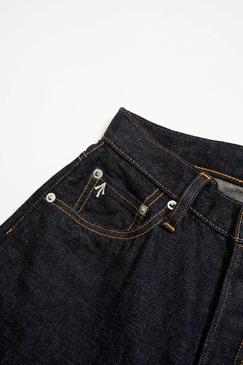 ◯ Nigel Cabourn woman - WIDE STRAIGHT 5PK PT DENIM - INDIGO