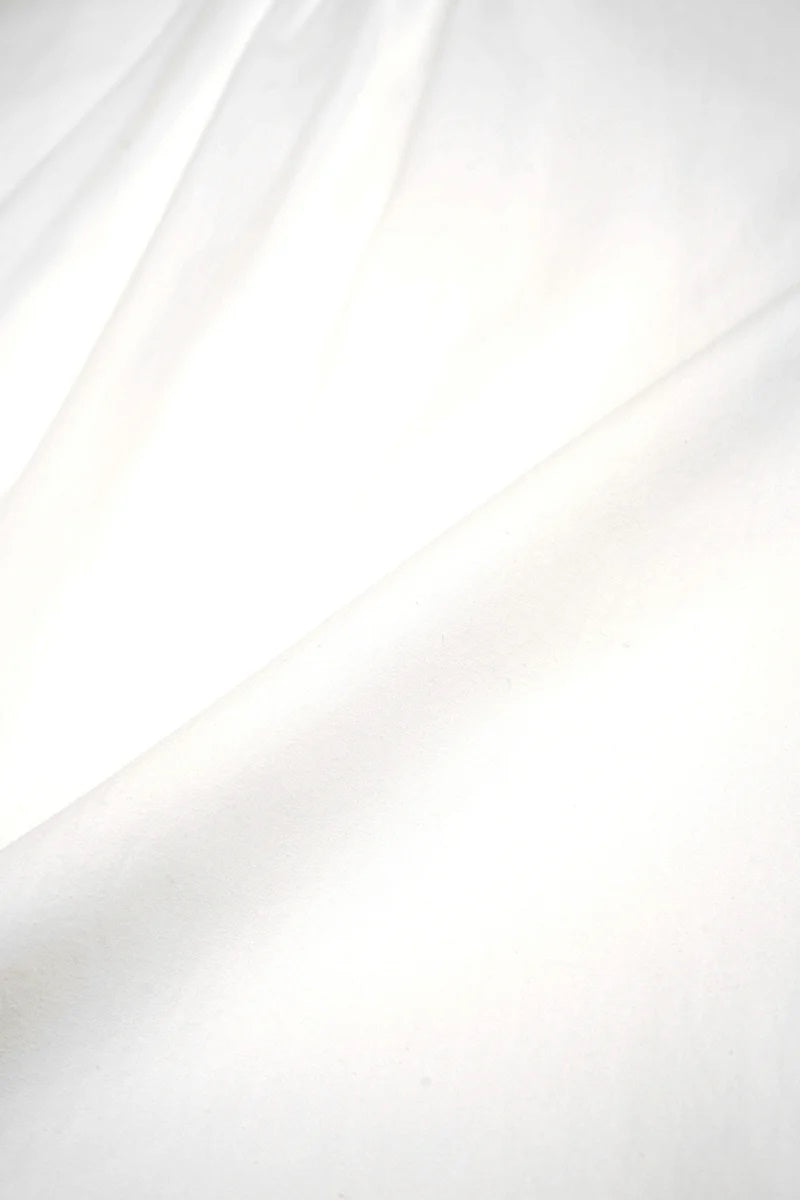 ◯ Nigel Cabourn woman - GATHER COLLAR BLOUSE - OFF WHITE