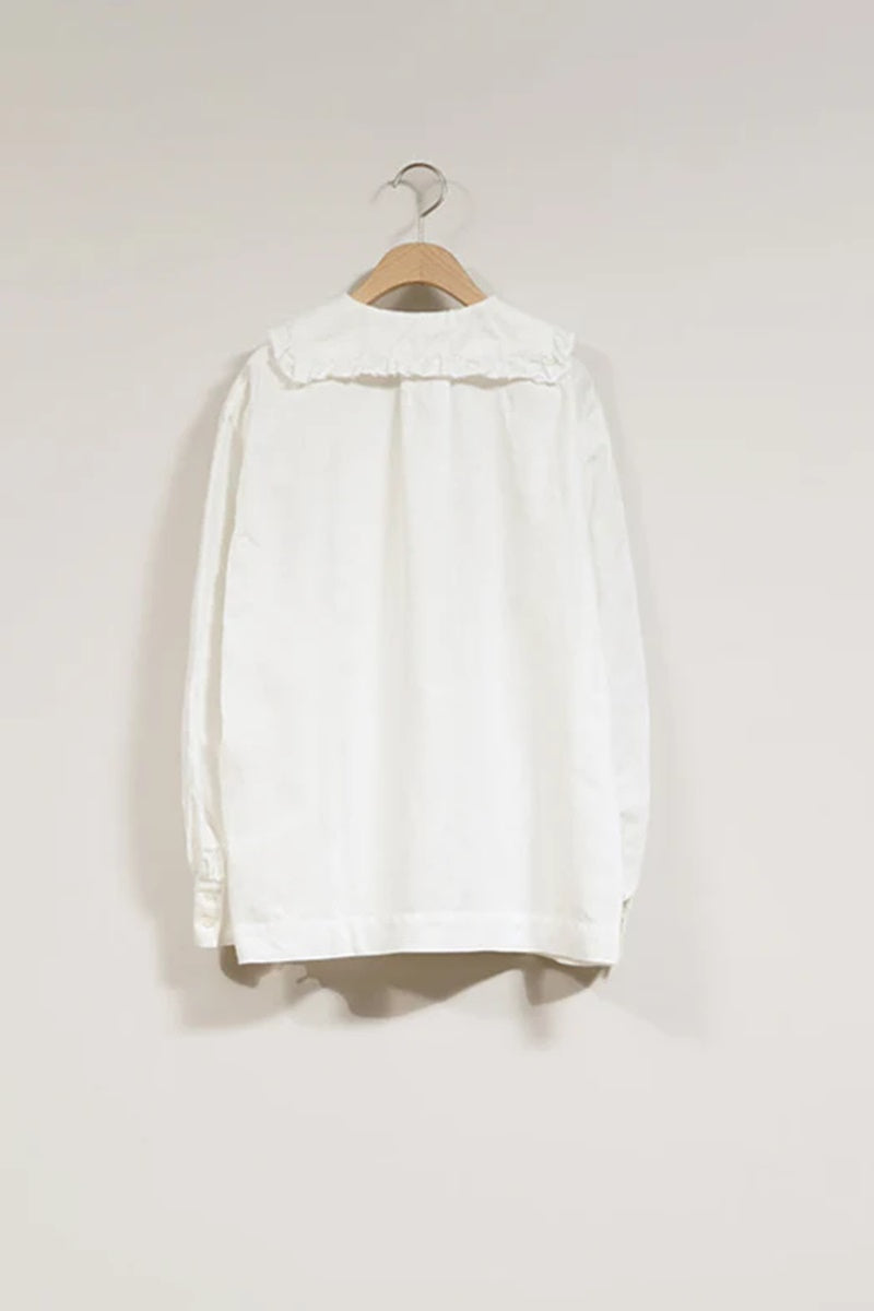 ◯ Nigel Cabourn woman - MARINE BLOUSE C/L - OFF WHITE