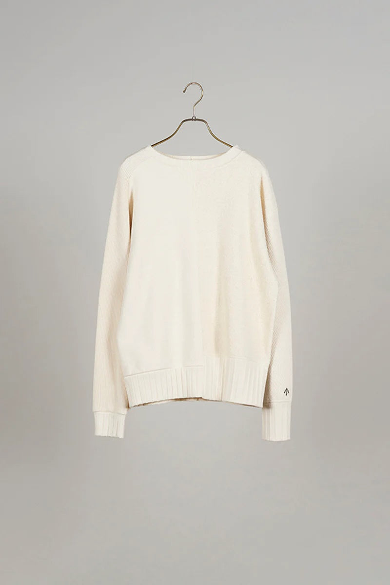 ◯ Nigel Cabourn woman - ARMY CREW JERSEY - IVORY
