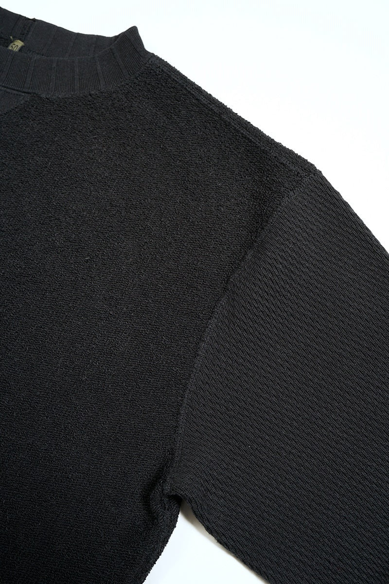 ◯ Nigel Cabourn woman - ARMY CREW JERSEY - BLACK