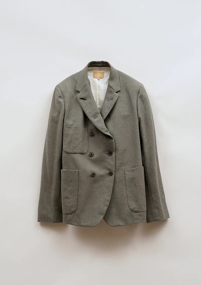 ◯ Nigel Cabourn woman - GENTLEMANS DB JACKET - GREIGE