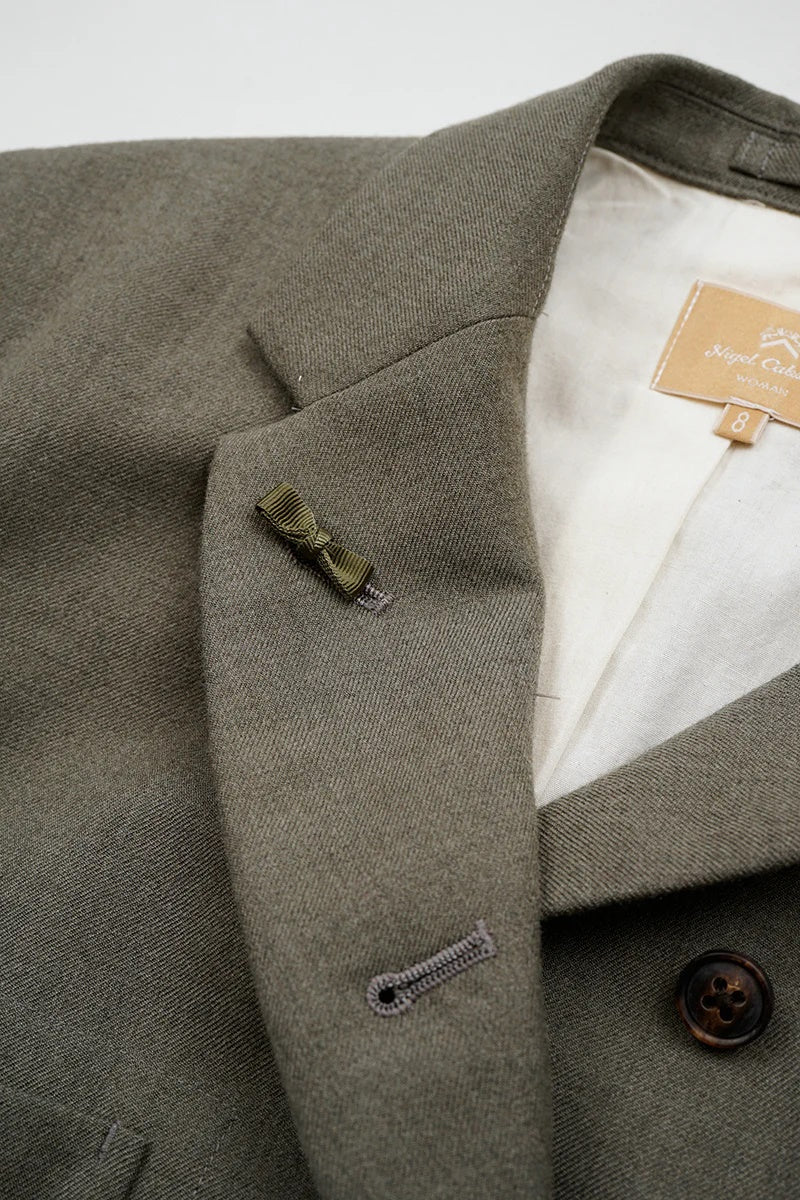 ◯ Nigel Cabourn woman - GENTLEMANS DB JACKET - GREIGE