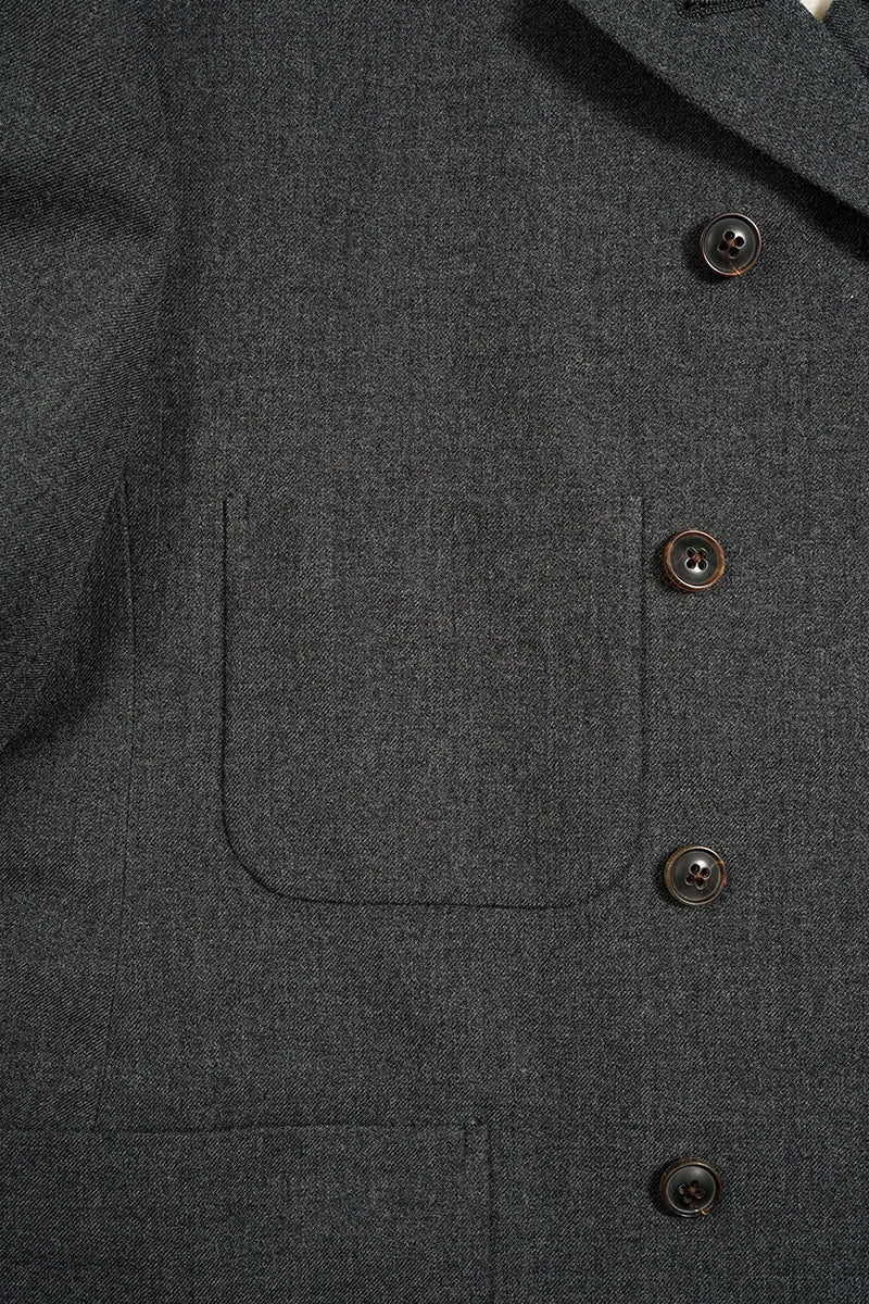 ◯ Nigel Cabourn woman - GENTLEMANS DB JACKET - CHARCOAL GRAY