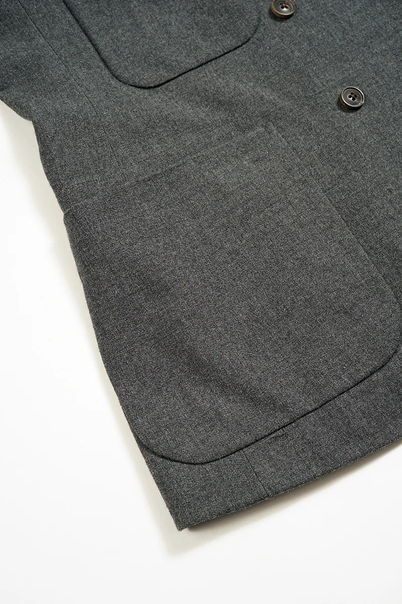 ◯ Nigel Cabourn woman - GENTLEMANS DB JACKET - CHARCOAL GRAY