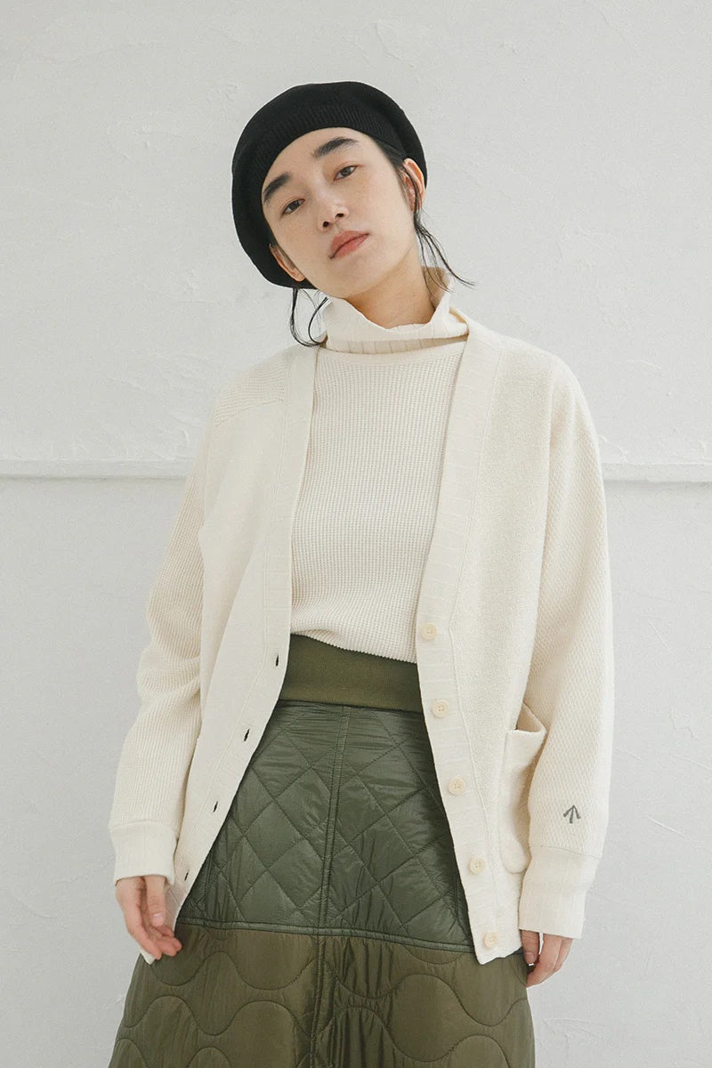 ◯ Nigel Cabourn woman - ARMY JERSEY MIX C/D - IVORY