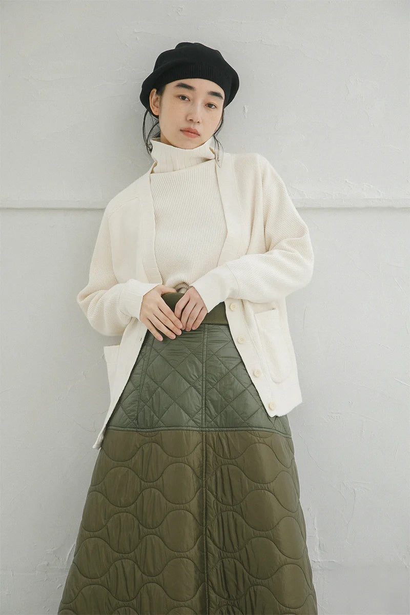 ◯ Nigel Cabourn woman - ARMY JERSEY MIX C/D - IVORY