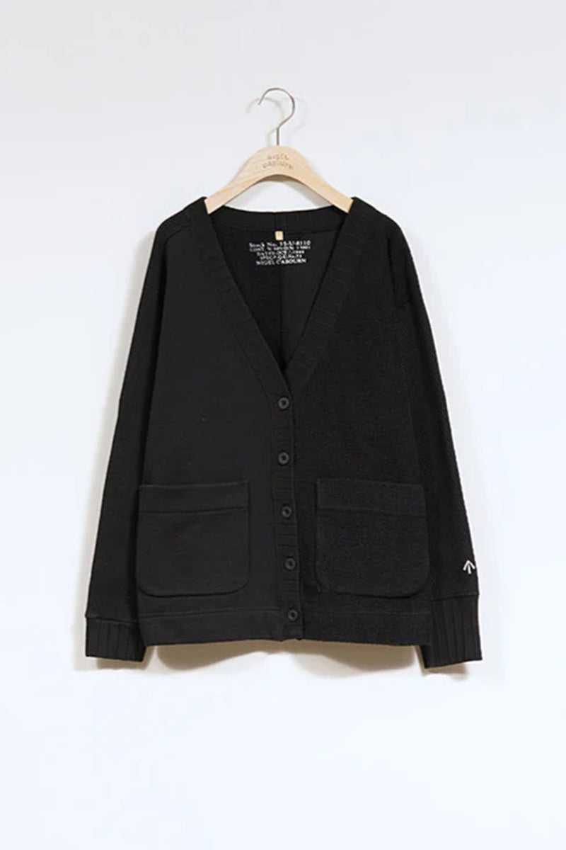 ◯ Nigel Cabourn woman - ARMY JERSEY MIX C/D - BLACK