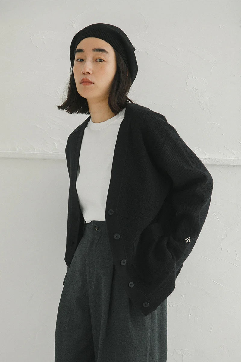 ◯ Nigel Cabourn woman - ARMY JERSEY MIX C/D - BLACK