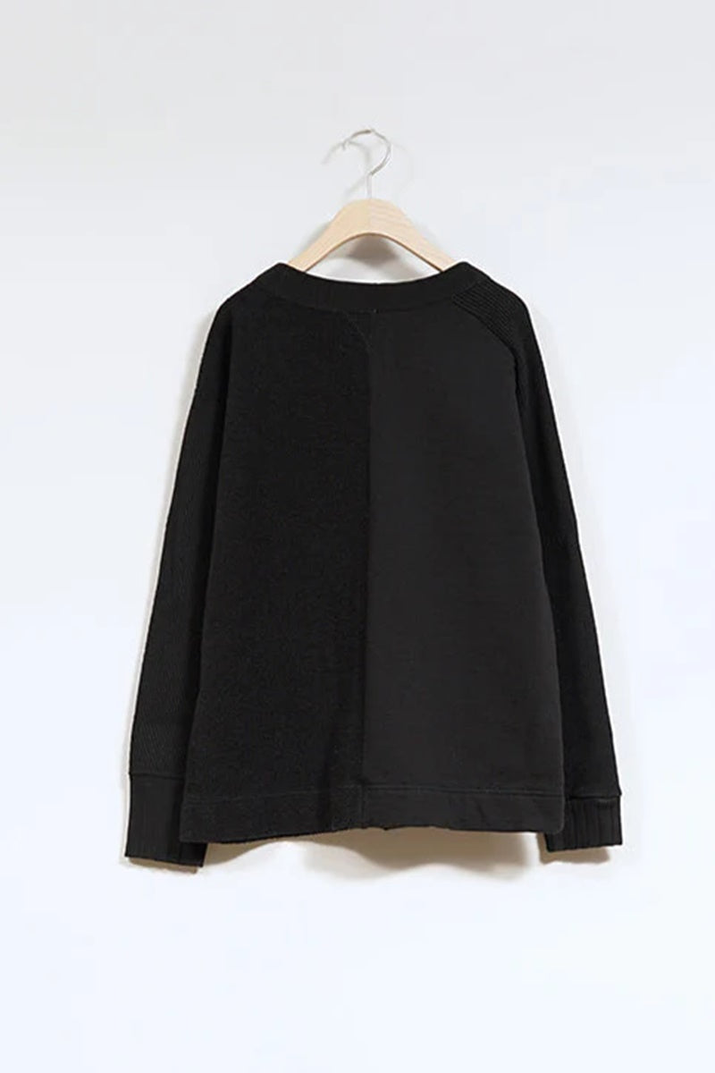 ◯ Nigel Cabourn woman - ARMY JERSEY MIX C/D - BLACK