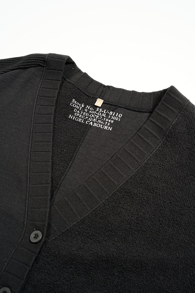 ◯ Nigel Cabourn woman - ARMY JERSEY MIX C/D - BLACK