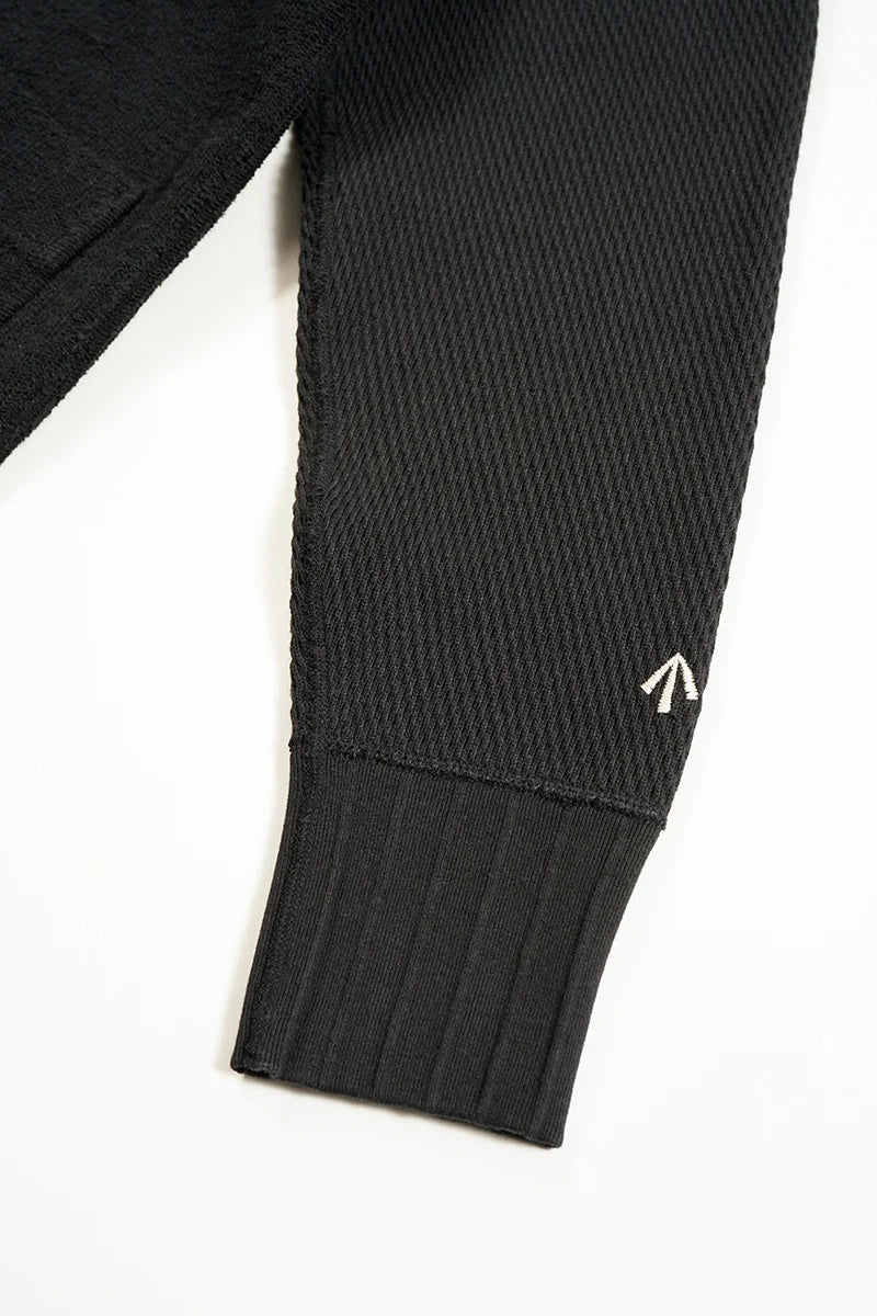 ◯ Nigel Cabourn woman - ARMY JERSEY MIX C/D - BLACK