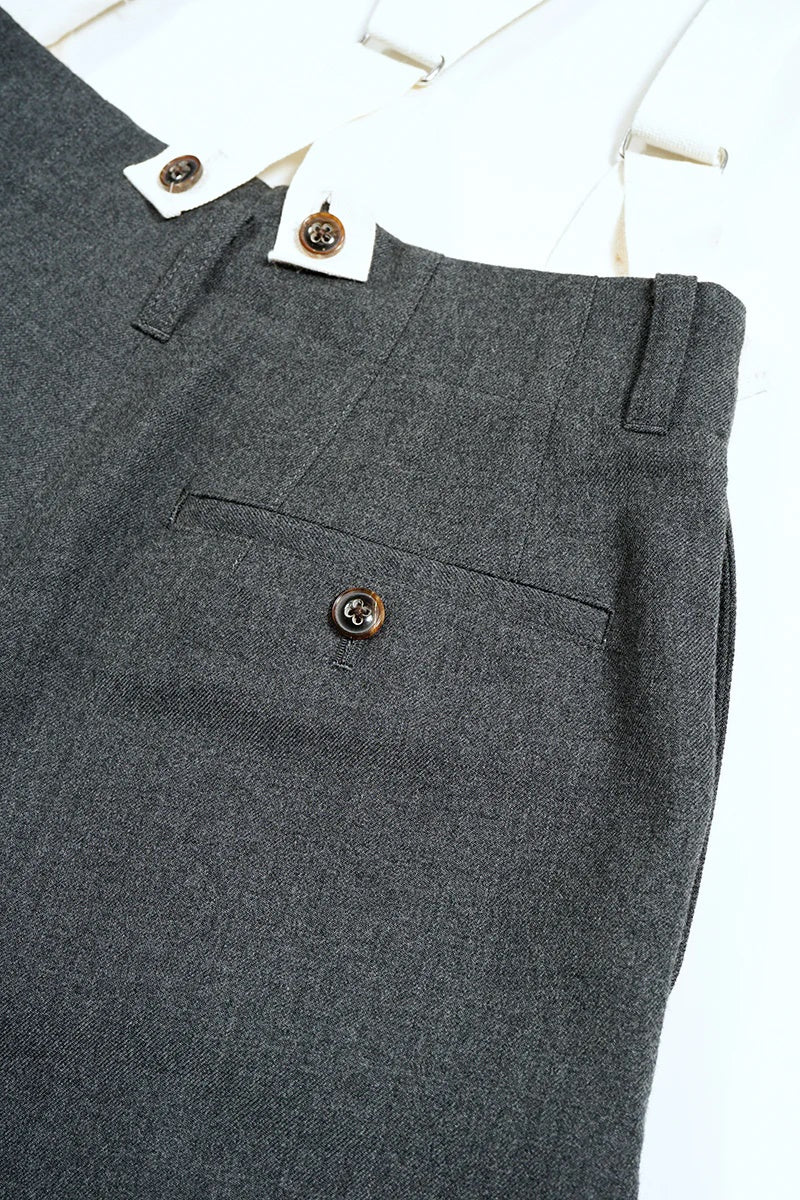 ◯ Nigel Cabourn woman - GENTLEMANS PT WOOL SERGE - CHACOAL GRAY