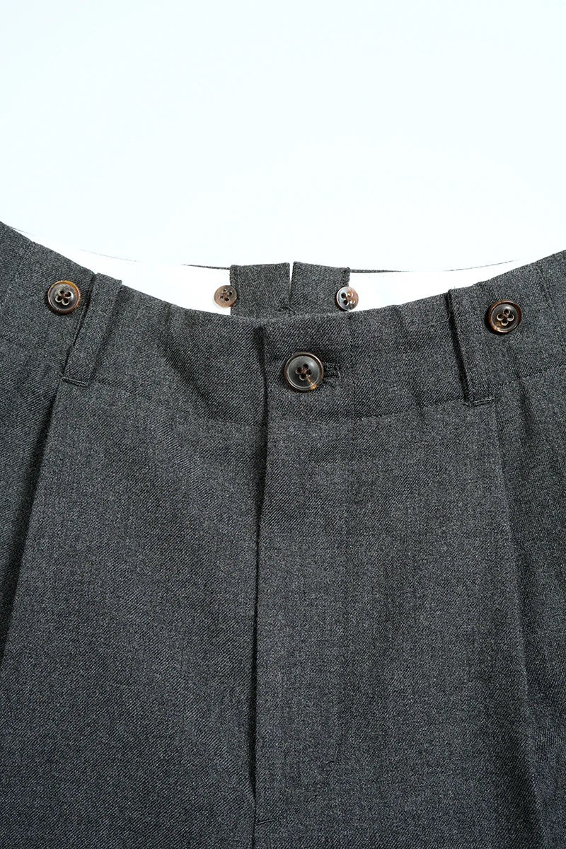 ◯ Nigel Cabourn woman - GENTLEMANS PT WOOL SERGE - CHACOAL GRAY
