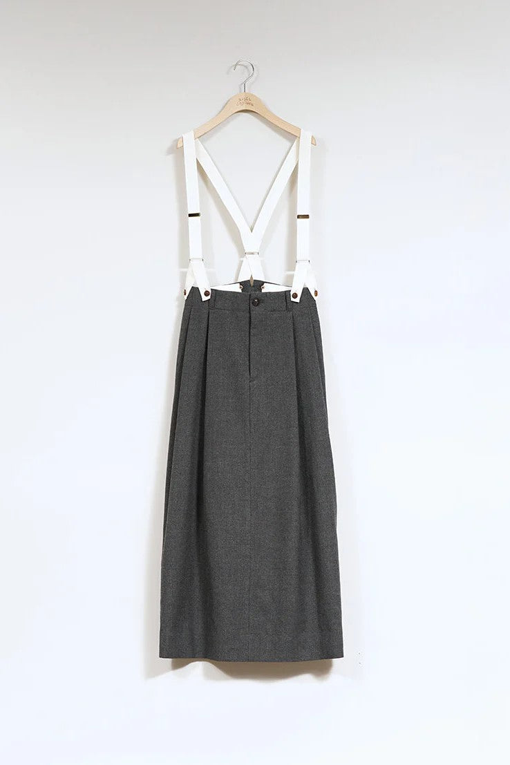 ◯ Nigel Cabourn woman - GENTLEMANS SKIRT - CHACOAL GRAY