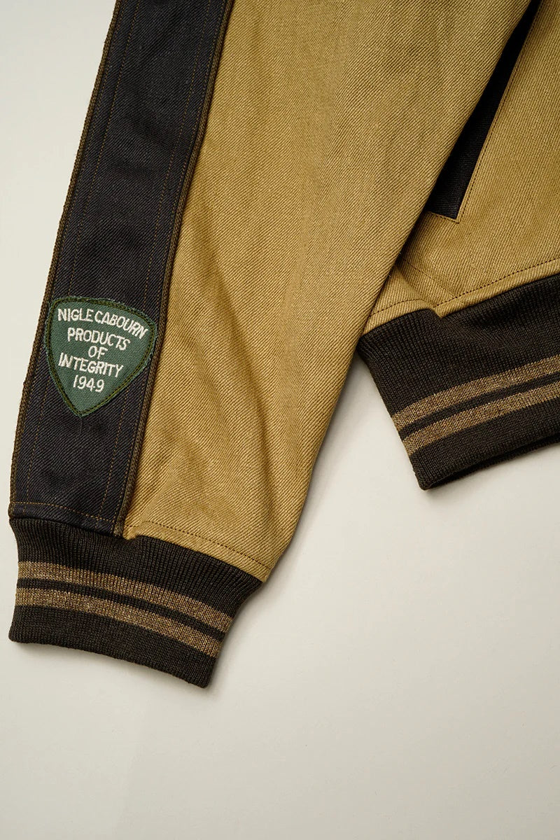 ◯ Nigel Cabourn - STADIUM JACKET HEMP DENIM - KHAKI