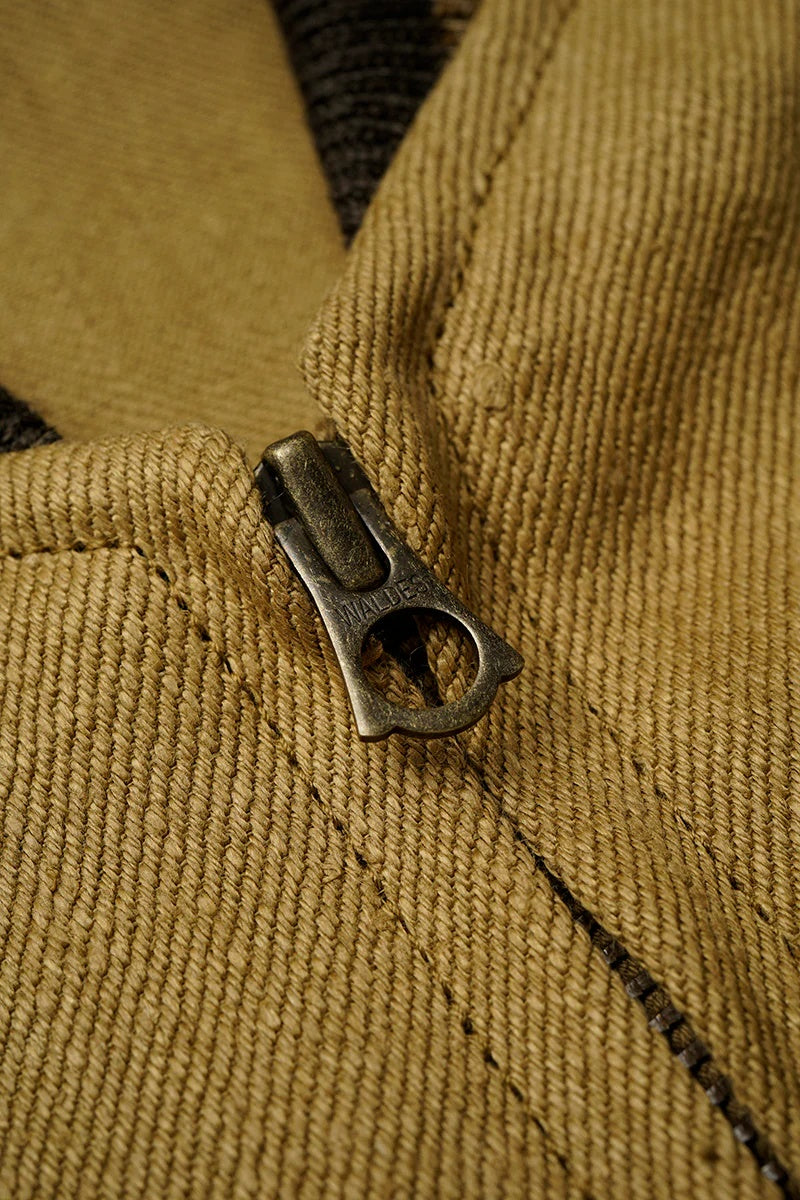 ◯ Nigel Cabourn - STADIUM JACKET HEMP DENIM - KHAKI