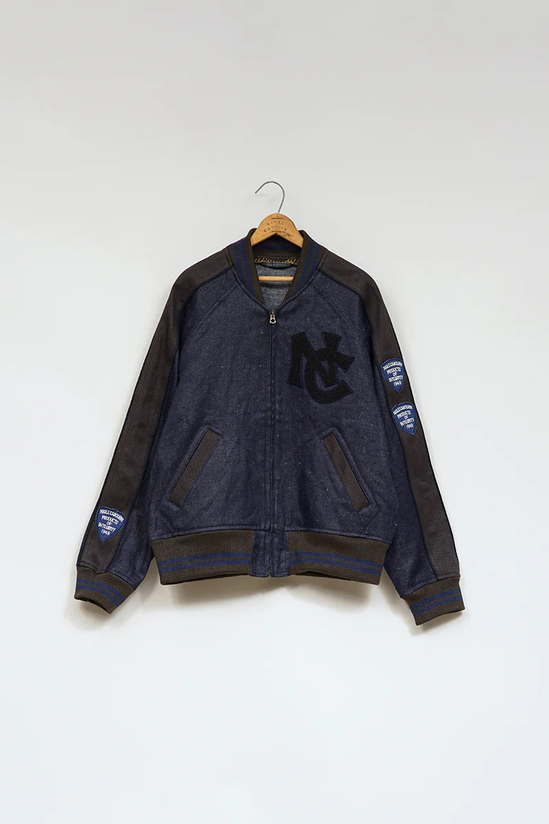 ◯ Nigel Cabourn - STADIUM JACKET HEMP DENIM - INDIGO