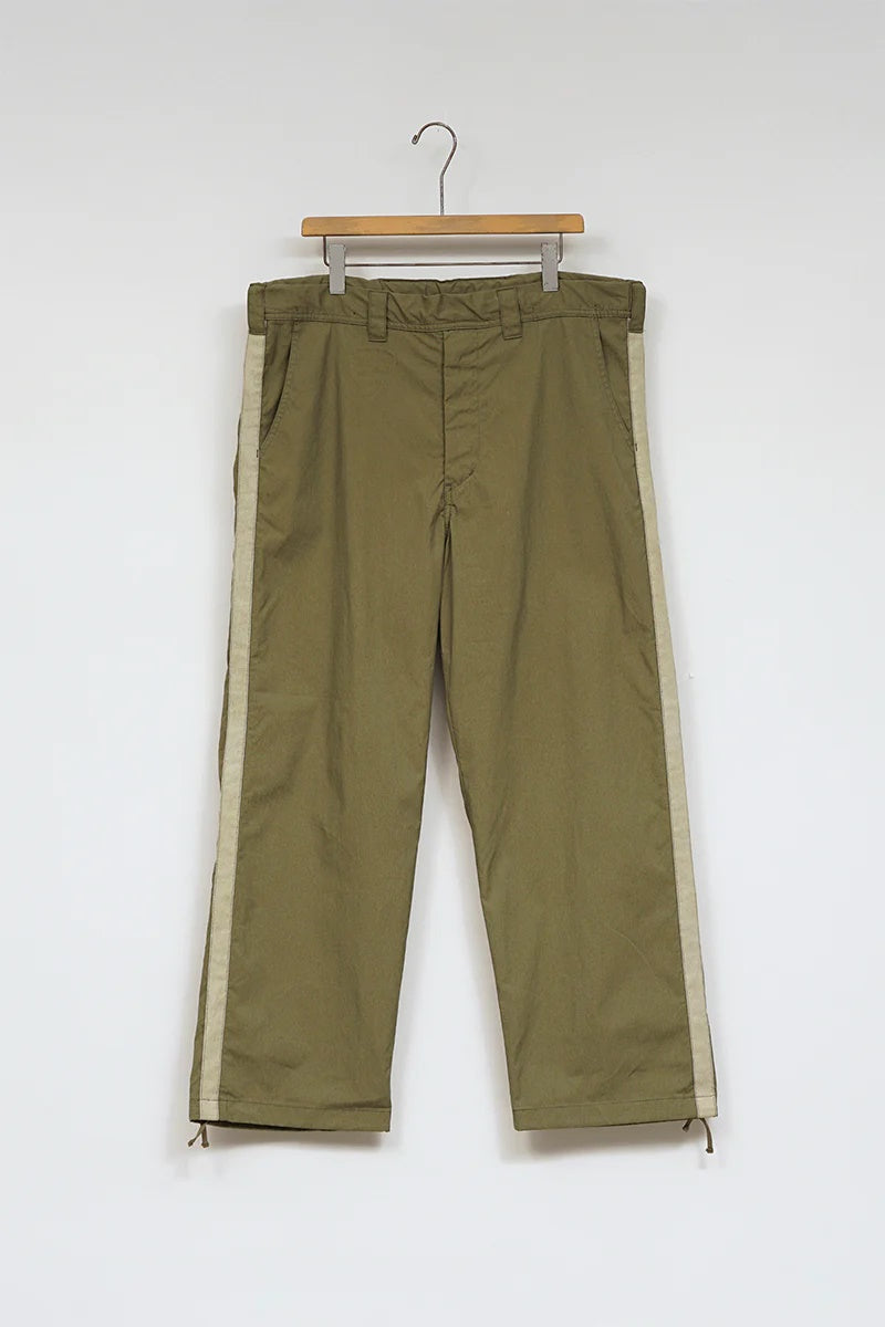 ◯ Nigel Cabourn - BASEBALL PANT C/N PIN OX - GREEN