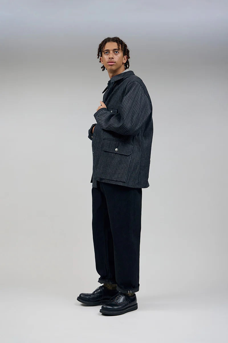 ◯ Nigel Cabourn - RAILMAN DENIM PANT BK DENIM - BLACK