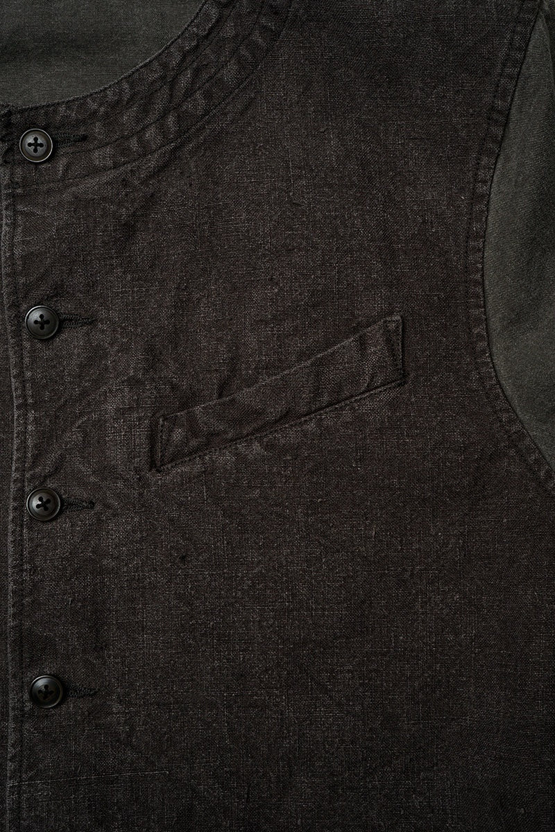 ◯ Nigel Cabourn - RAILROAD WAIST CO HEMP CANVAS - CHARCOAL  GRAY