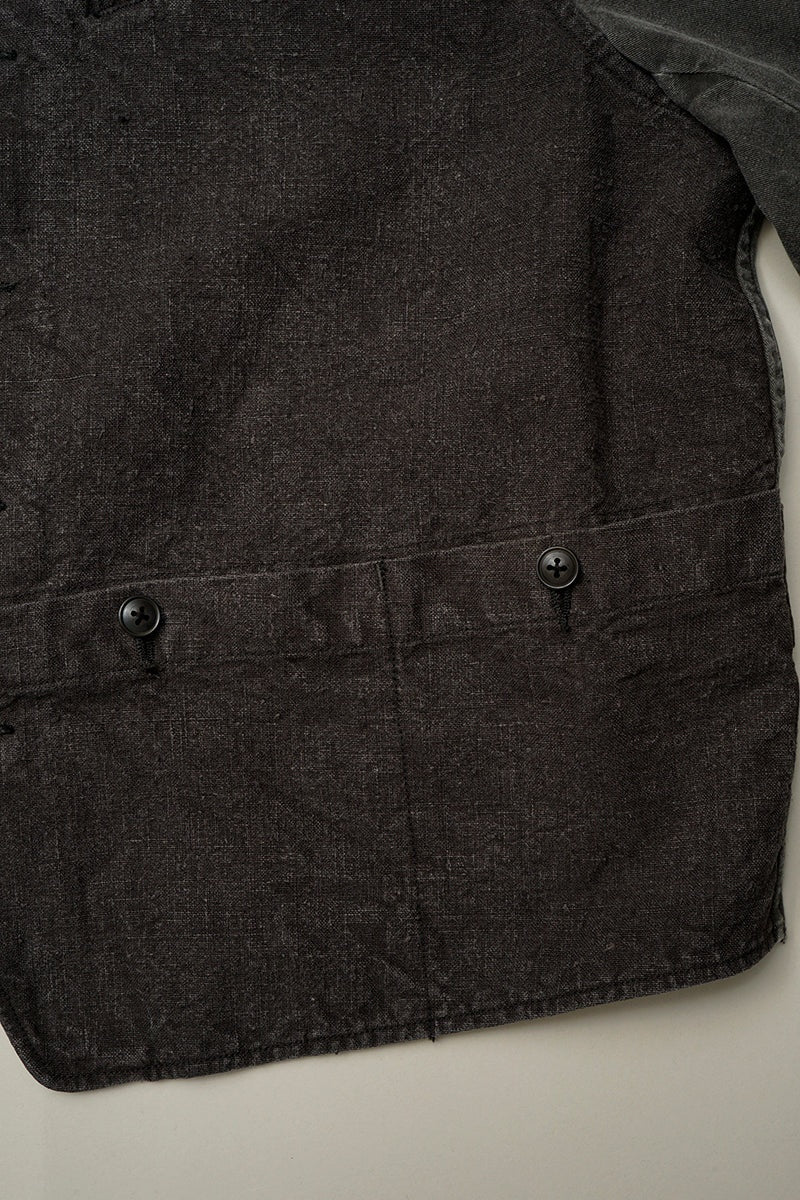 ◯ Nigel Cabourn - RAILROAD WAIST CO HEMP CANVAS - CHARCOAL  GRAY