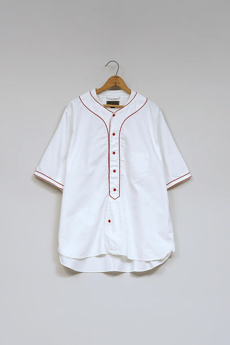 ◯ Nigel Cabourn - BASEBALL SHIRT S/S TYPE2 - OFF WHITE