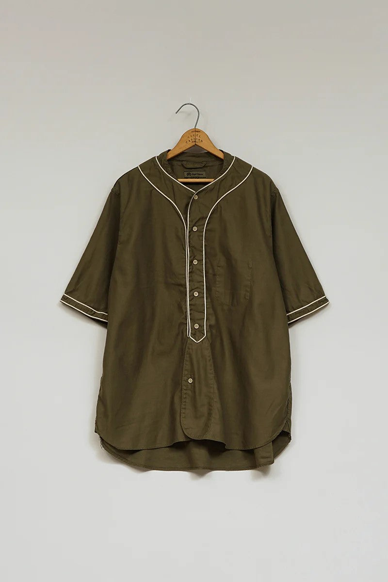 ◯ Nigel Cabourn - BASEBALL SHIRT S/S TYPE2 - GREEN