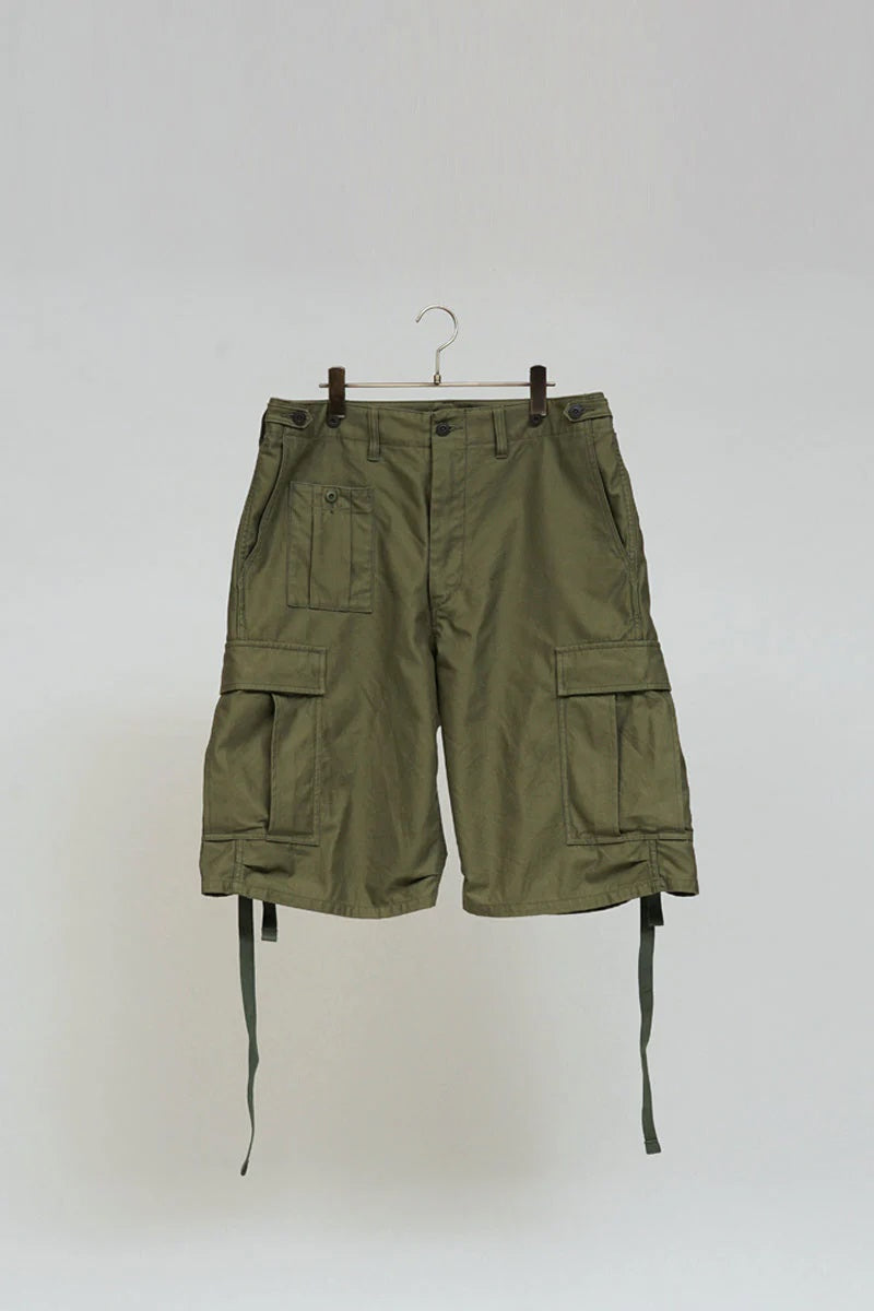 ◯ Nigel Cabourn - ARMY CARGO SHORT - DARK GREEN