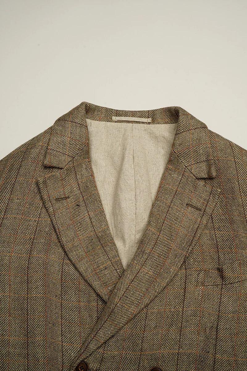 ◯ Nigel Cabourn - ENGINEER DB JK HEMP LINEN CH - GREEN