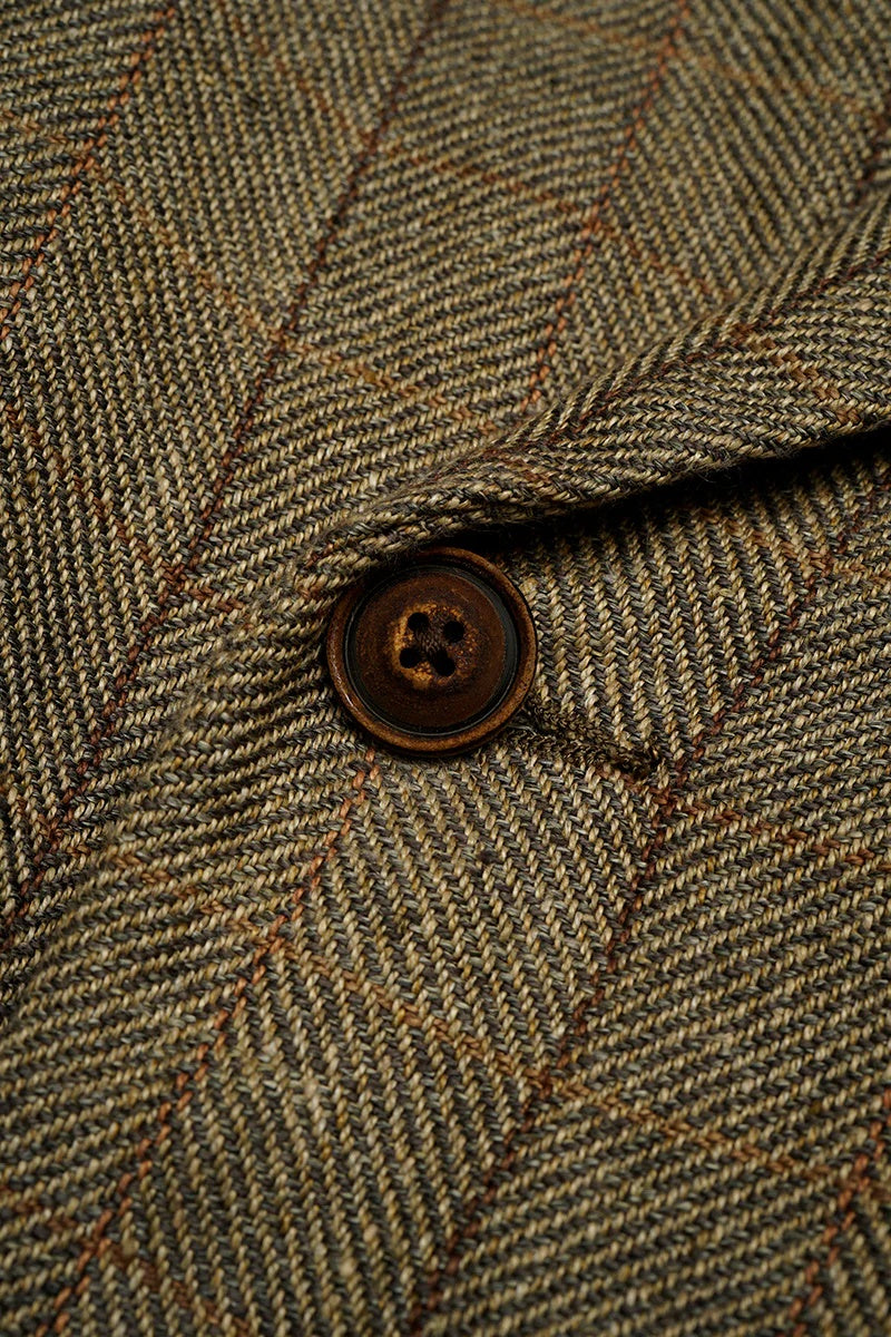 ◯ Nigel Cabourn - ENGINEER DB JK HEMP LINEN CH - GREEN