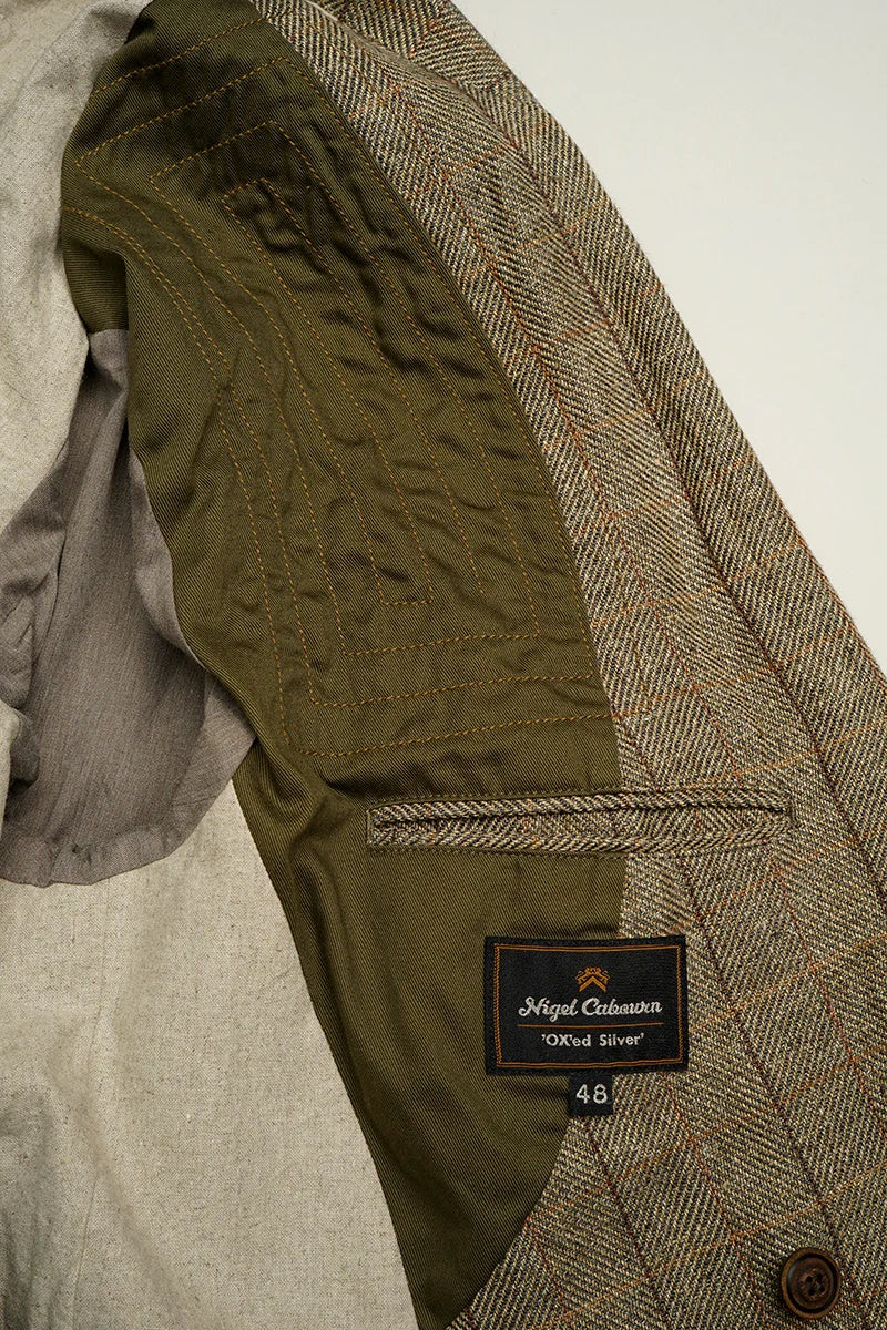 ◯ Nigel Cabourn - ENGINEER DB JK HEMP LINEN CH - GREEN