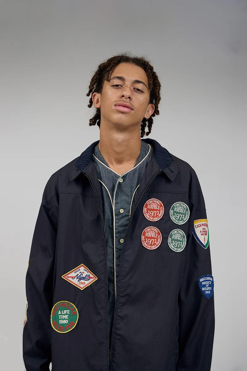 ◯ Nigel Cabourn - CAPSLEEVE WAPPEN JK C/N PIN OX - CHARCOAL  GRAY