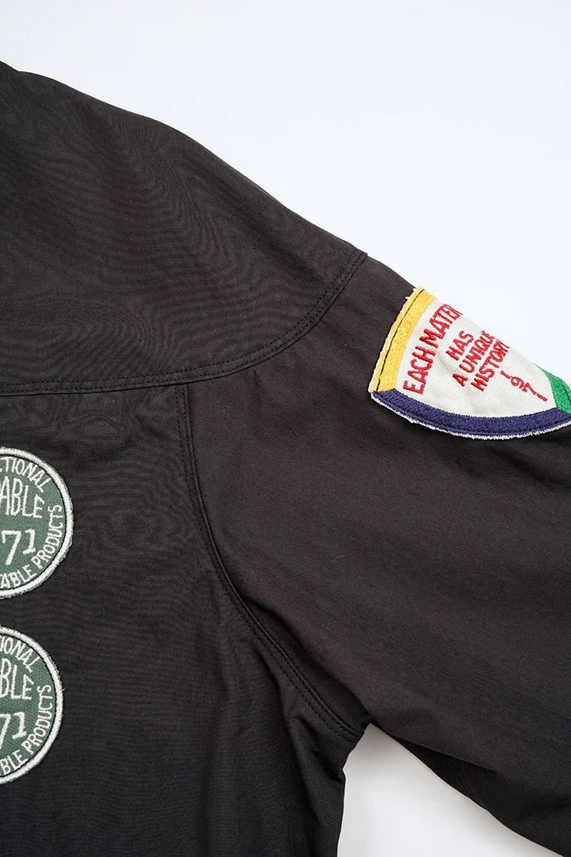 ◯ Nigel Cabourn - CAPSLEEVE WAPPEN JK C/N PIN OX - CHARCOAL  GRAY